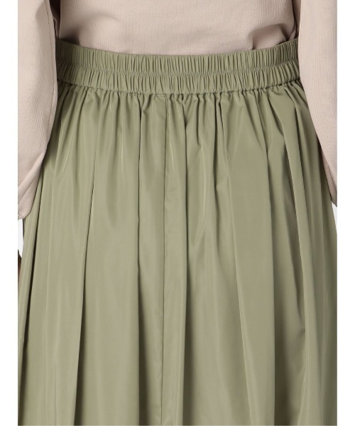 m.f.editorial（エムエフエディトリアル）の「エムエフエディトリアルレディース/m.f.editorial：Women  メモリータック ロングフレアースカート（スカート・レディース・オリーブ・LARGE/MEDIUM）」の8枚目の写真