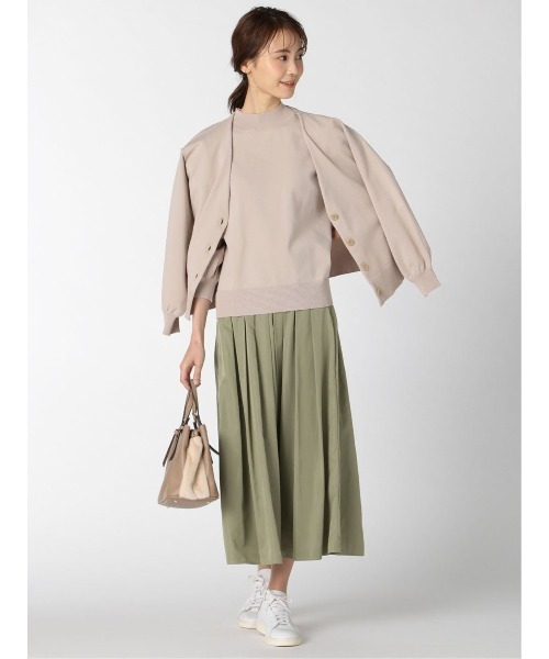 m.f.editorial（エムエフエディトリアル）の「エムエフエディトリアルレディース/m.f.editorial：Women  メモリータック ロングフレアースカート（スカート・レディース・オリーブ・LARGE/MEDIUM）」の11枚目の写真