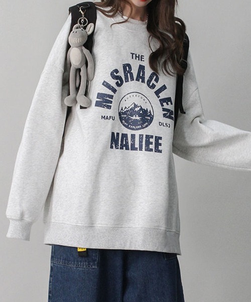 meJane(ミージェーン)の「MISRACLENサークルロゴルーズシルエットユニセックストレーナー【ZOZOTOWN限定】(スウェット・レディース・ブラック/チャコールグレー/霜降りグレー・FREE)」の15枚目の写真