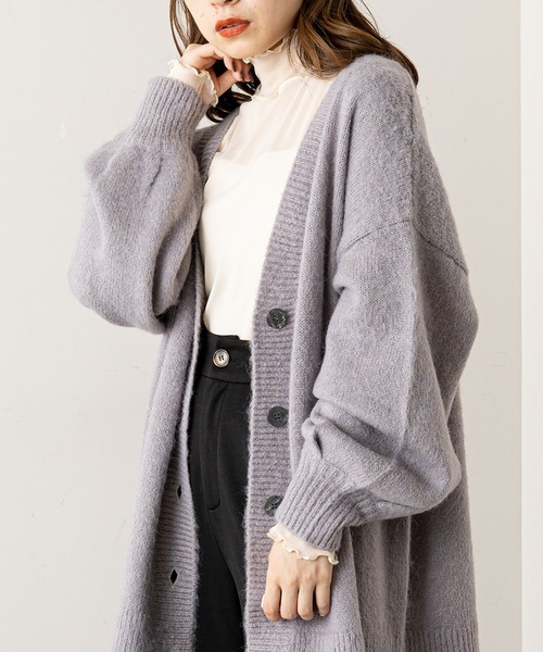 Chico（チコ）の「【新色追加】ハイネックチュールメロープルオーバー（Tシャツ/カットソー・レディース・ブラック/ブラウン/アイボリー/グレイッシュベージュ/ライトブルー・FREE）」の18枚目の写真