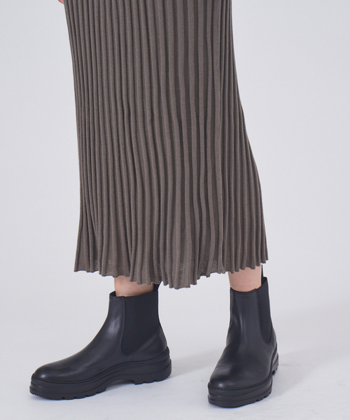 Rouge vif（ルージュヴィフ）の「リブニットワンピース（ワンピース・レディース・ホワイト/レッド/グレー・フリー）」の5枚目の写真