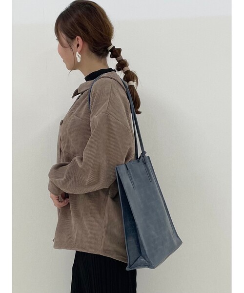 Cutie Blonde（キューティーブロンド）の「◆【S-L】アソートドッキングシャツ（シャツ/ブラウス・レディース・ブラウン系その他/グレー系その他2/パープル/ベージュ系1・02/01/03）」の6枚目の写真