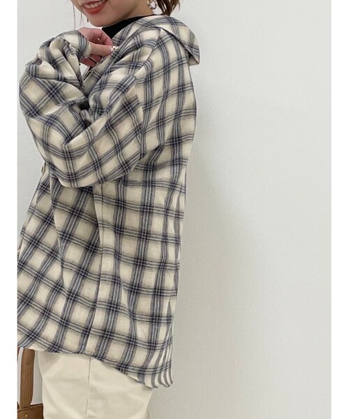 Cutie Blonde（キューティーブロンド）の「◆【S-L】アソートドッキングシャツ（シャツ/ブラウス・レディース・ブラウン系その他/グレー系その他2/パープル/ベージュ系1・02/01/03）」の11枚目の写真