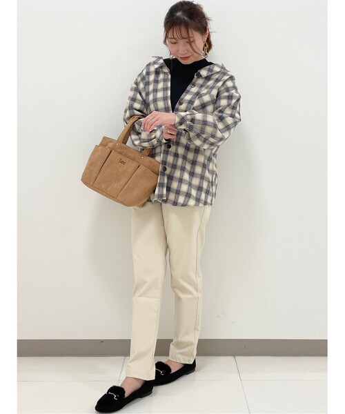 Cutie Blonde（キューティーブロンド）の「◆【S-L】アソートドッキングシャツ（シャツ/ブラウス・レディース・ブラウン系その他/グレー系その他2/パープル/ベージュ系1・02/01/03）」の7枚目の写真