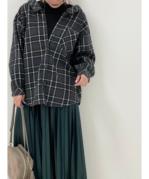 Cutie Blonde（キューティーブロンド）の「◆【S-L】アソートドッキングシャツ（シャツ/ブラウス・レディース・ブラウン系その他/グレー系その他2/パープル/ベージュ系1・02/01/03）」の13枚目の写真