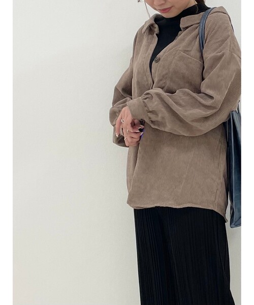 Cutie Blonde（キューティーブロンド）の「◆【S-L】アソートドッキングシャツ（シャツ/ブラウス・レディース・ブラウン系その他/グレー系その他2/パープル/ベージュ系1・02/01/03）」の16枚目の写真