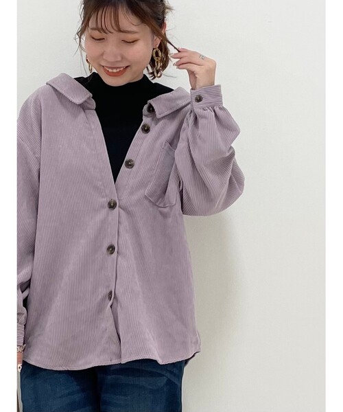 Cutie Blonde（キューティーブロンド）の「◆【S-L】アソートドッキングシャツ（シャツ/ブラウス・レディース・ブラウン系その他/グレー系その他2/パープル/ベージュ系1・02/01/03）」の18枚目の写真