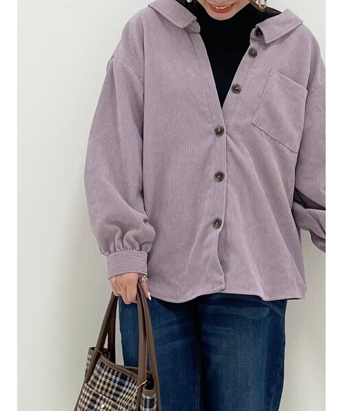 Cutie Blonde（キューティーブロンド）の「◆【S-L】アソートドッキングシャツ（シャツ/ブラウス・レディース・ブラウン系その他/グレー系その他2/パープル/ベージュ系1・02/01/03）」の19枚目の写真