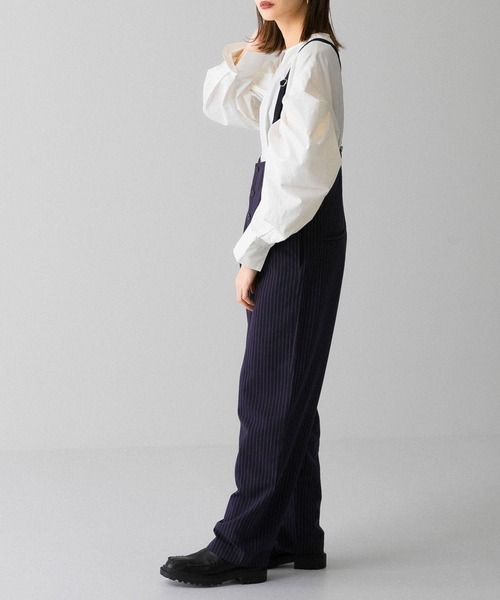 KBF（ケイビーエフ）の「2wayサスペンダーパンツ（サロペット/オーバーオール・レディース・ブラック/ブルー系その他・ONE）」の7枚目の写真