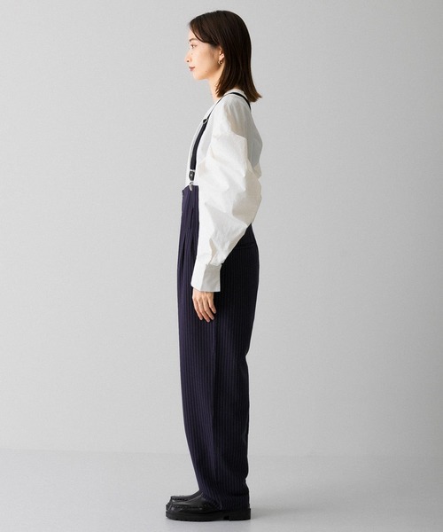 KBF（ケイビーエフ）の「2wayサスペンダーパンツ（サロペット/オーバーオール・レディース・ブラック/ブルー系その他・ONE）」の11枚目の写真