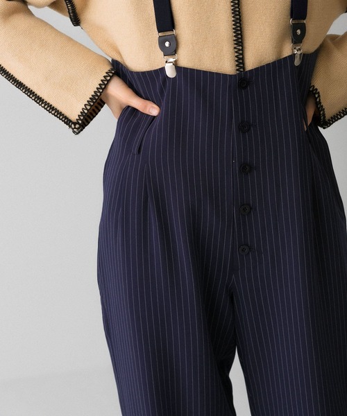 KBF（ケイビーエフ）の「2wayサスペンダーパンツ（サロペット/オーバーオール・レディース・ブラック/ブルー系その他・ONE）」の12枚目の写真