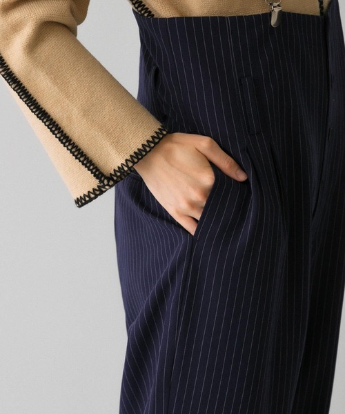 KBF（ケイビーエフ）の「2wayサスペンダーパンツ（サロペット/オーバーオール・レディース・ブラック/ブルー系その他・ONE）」の13枚目の写真