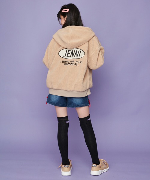 SISTER JENNI(SISTER JENNI)の「合皮ワッペンボアZIPパーカー(パーカー・キッズ・ブラック/ベージュ/ピンク・130cm/140cm/150cm/160cm)」の19枚目の写真
