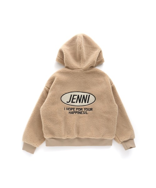 SISTER JENNI(SISTER JENNI)の「合皮ワッペンボアZIPパーカー(パーカー・キッズ・ブラック/ベージュ/ピンク・130cm/140cm/150cm/160cm)」の15枚目の写真