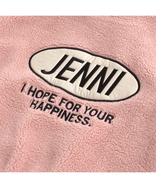 SISTER JENNI(SISTER JENNI)の「合皮ワッペンボアZIPパーカー(パーカー・キッズ・ブラック/ベージュ/ピンク・130cm/140cm/150cm/160cm)」の13枚目の写真