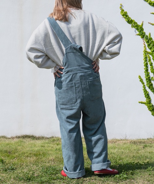 kutir（クティール）の「コーデュロイオーバーオール（サロペット/オーバーオール・レディース・ライトブルー/ダークブラウン/ベージュ/ライトグリーン・SMALL/MEDIUM/LARGE）」の15枚目の写真
