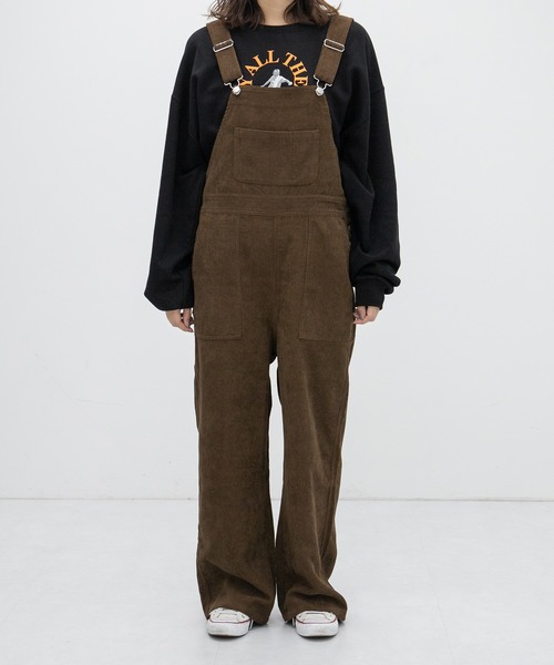 kutir（クティール）の「コーデュロイオーバーオール（サロペット/オーバーオール・レディース・ライトブルー/ダークブラウン/ベージュ/ライトグリーン・SMALL/MEDIUM/LARGE）」の12枚目の写真