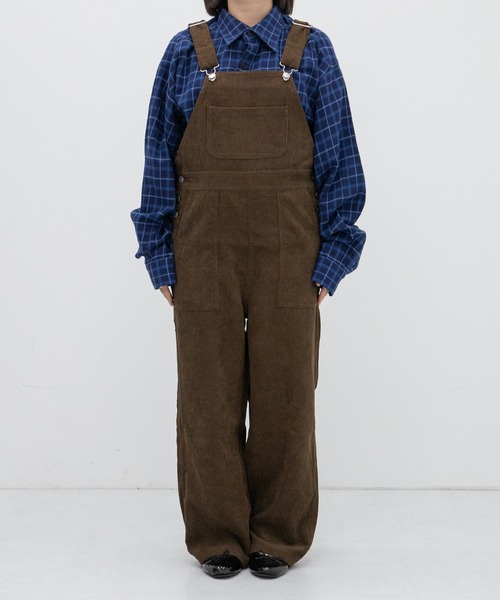 kutir（クティール）の「コーデュロイオーバーオール（サロペット/オーバーオール・レディース・ライトブルー/ダークブラウン/ベージュ/ライトグリーン・SMALL/MEDIUM/LARGE）」の22枚目の写真