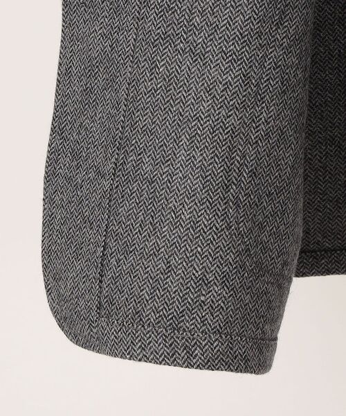 SHIPS any（シップス エニィ）の「SHIPS any: リサイクルウール ダッド ラペル ジャケット◇（テーラードジャケット・メンズ・チャコールグレー/グリーン・MEDIUM/LARGE）」の3枚目の写真