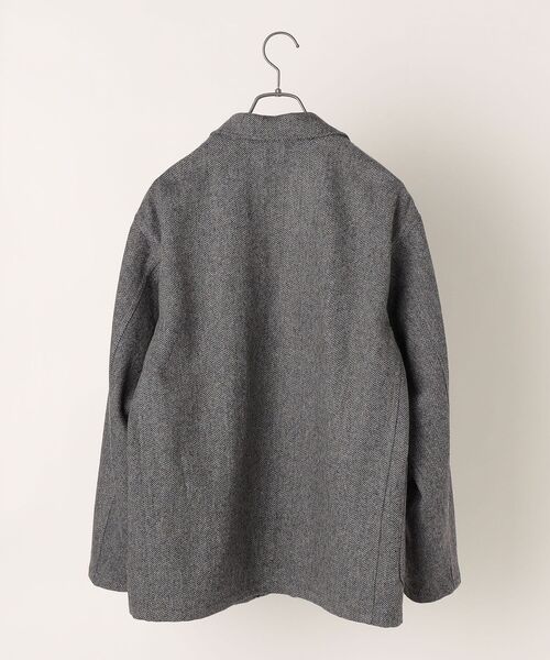 SHIPS any（シップス エニィ）の「SHIPS any: リサイクルウール ダッド ラペル ジャケット◇（テーラードジャケット・メンズ・チャコールグレー/グリーン・MEDIUM/LARGE）」の10枚目の写真