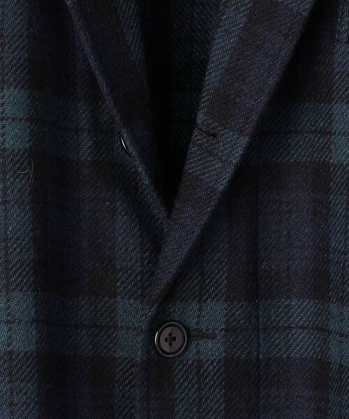 SHIPS any（シップス エニィ）の「SHIPS any: リサイクルウール ダッド ラペル ジャケット◇（テーラードジャケット・メンズ・チャコールグレー/グリーン・MEDIUM/LARGE）」の12枚目の写真