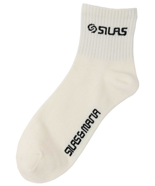 SILAS(サイラス)の「SHORT RIB SOCKS サイラス リブソックス(ソックス/靴下・メンズ・ホワイト/ブラック・ONE SIZE)」の5枚目の写真