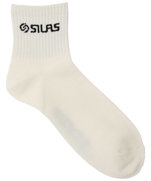 SILAS(サイラス)の「SHORT RIB SOCKS サイラス リブソックス(ソックス/靴下・メンズ・ホワイト/ブラック・ONE SIZE)」の6枚目の写真
