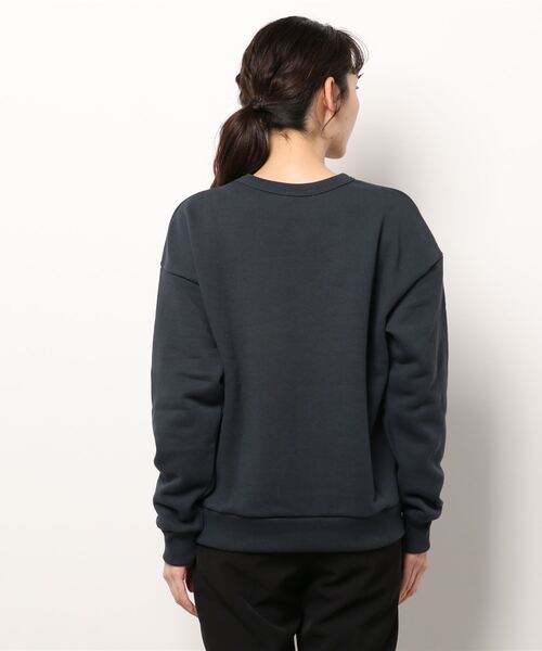 ottilie（オティーリエ）の「ロゴプリント裏毛プルオーバー（スウェット・レディース・チャコールグレー/ネイビー/グレー・FREE）」の5枚目の写真