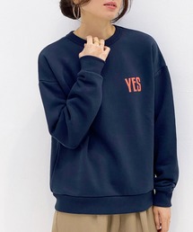 ottilie | ロゴプリント裏毛プルオーバー(スウェット)