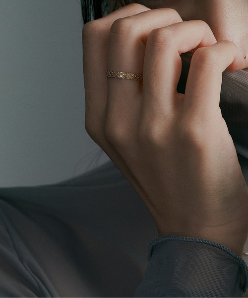 K18 ビスマルク チェーンリング（リング）｜Jewel closet by L&Co