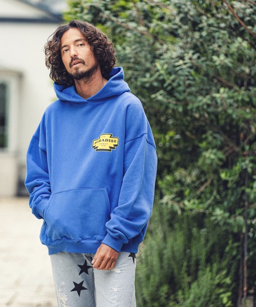 MARBLES(マーブルズ)の「MARBLES (マーブルズ)mpa2750-HQ PARKA (PARADISE) パーカー(パーカー・メンズ・ブラック/ピンク/ブルー・SMALL/MEDIUM/LARGE/X-LARGE)」の9枚目の写真