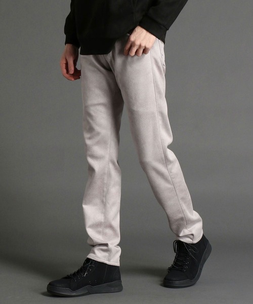 NICOLE CLUB FOR MEN（ニコルクラブフォーメン）の「【21年モデル】スウェードストレッチ５ポケットパンツ（その他パンツ・メンズ・ブラック/ネイビー/シルバーグレー/グレー系その他・SMALL/MEDIUM/LARGE/X-LARGE）」の3枚目の写真