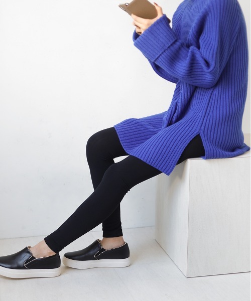 Bou Jeloud（ブージュルード）の「裏起毛レギンス（レギンス/スパッツ・レディース・ブラック・L/XL/M）」の2枚目の写真