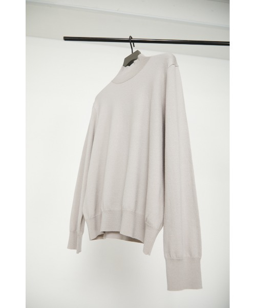 RIM.ARK◆Dolman wide washable knit/ニット・セーター/38/レーヨン/GRY RIM.ARK(リムアーク) / Dolman wide washable knit/ニット