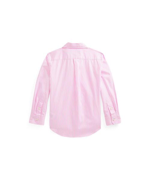 POLO RALPH LAUREN CHILDRENSWEAR（ポロ ラルフ ローレン チルドレンズウェア）の「ストライプド コットン ポプリン シャツ（シャツ/ブラウス・キッズ・ピンク・4/6/7）」の2枚目の写真