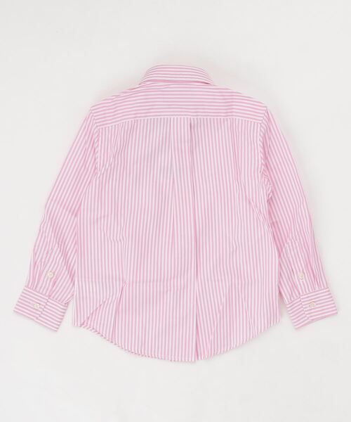 POLO RALPH LAUREN CHILDRENSWEAR（ポロ ラルフ ローレン チルドレンズウェア）の「ストライプド コットン ポプリン シャツ（シャツ/ブラウス・キッズ・ピンク・4/6/7）」の4枚目の写真