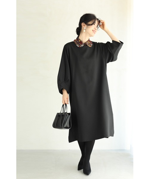 cawaii(カワイイ)の「いつもの服が変わる。鮮やかな花画付け襟(付け襟・レディース・レッド・FREE)」の8枚目の写真