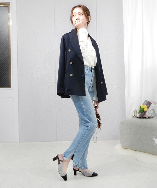 alala(アララ)の「バックストラップコンビパンプス(パンプス・レディース・アイボリー/ブラック/ベージュ/グレー系その他・S/M/L/LL)」の11枚目の写真