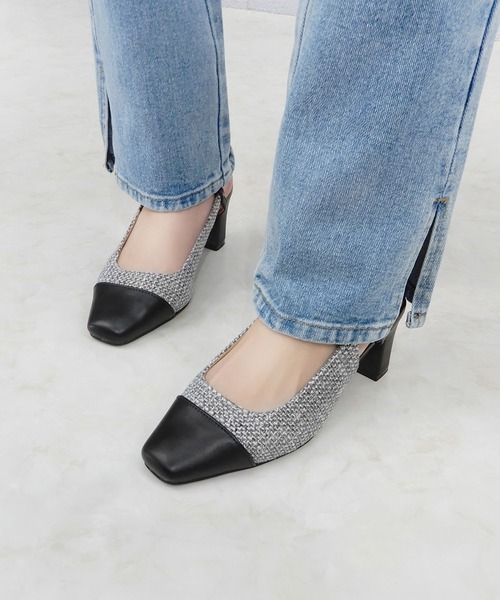 alala(アララ)の「バックストラップコンビパンプス(パンプス・レディース・アイボリー/ブラック/ベージュ/グレー系その他・S/M/L/LL)」の13枚目の写真