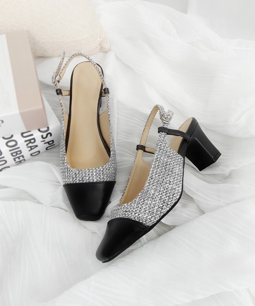 alala(アララ)の「バックストラップコンビパンプス(パンプス・レディース・アイボリー/ブラック/ベージュ/グレー系その他・S/M/L/LL)」の8枚目の写真