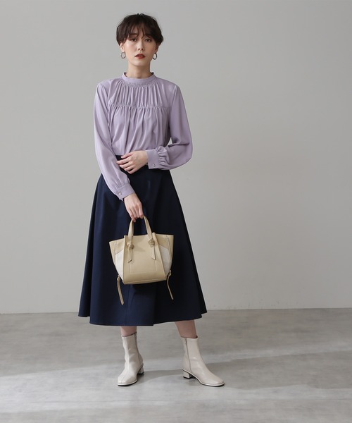 N.（N. Natural Beauty Basic）（エヌエヌナチュラルビューティーベーシック）の「◆サイドジップショルダーバッグ（ショルダーバッグ・レディース・ブラウン/ベージュ/イエロー・ﾌﾘ-）」の7枚目の写真