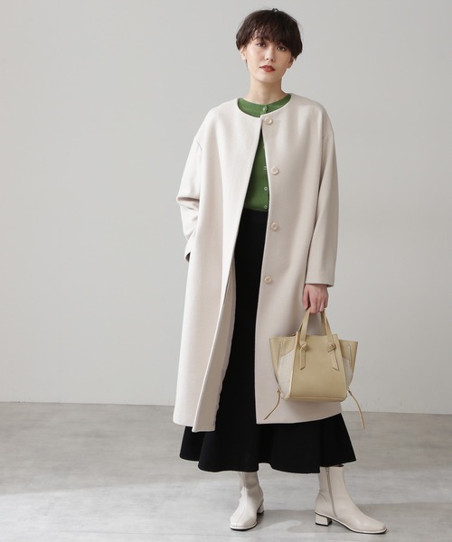 N.（N. Natural Beauty Basic）（エヌエヌナチュラルビューティーベーシック）の「◆サイドジップショルダーバッグ（ショルダーバッグ・レディース・ブラウン/ベージュ/イエロー・ﾌﾘ-）」の8枚目の写真