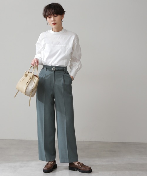 N.（N. Natural Beauty Basic）（エヌエヌナチュラルビューティーベーシック）の「◆サイドジップショルダーバッグ（ショルダーバッグ・レディース・ブラウン/ベージュ/イエロー・ﾌﾘ-）」の9枚目の写真