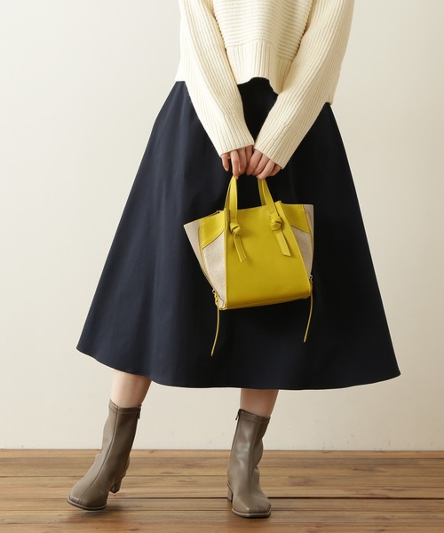 N.（N. Natural Beauty Basic）（エヌエヌナチュラルビューティーベーシック）の「◆サイドジップショルダーバッグ（ショルダーバッグ・レディース・ブラウン/ベージュ/イエロー・ﾌﾘ-）」の12枚目の写真