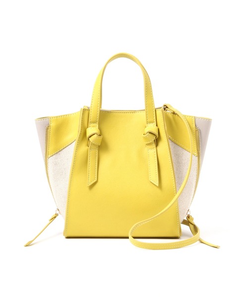 N.（N. Natural Beauty Basic）（エヌエヌナチュラルビューティーベーシック）の「◆サイドジップショルダーバッグ（ショルダーバッグ・レディース・ブラウン/ベージュ/イエロー・ﾌﾘ-）」の21枚目の写真