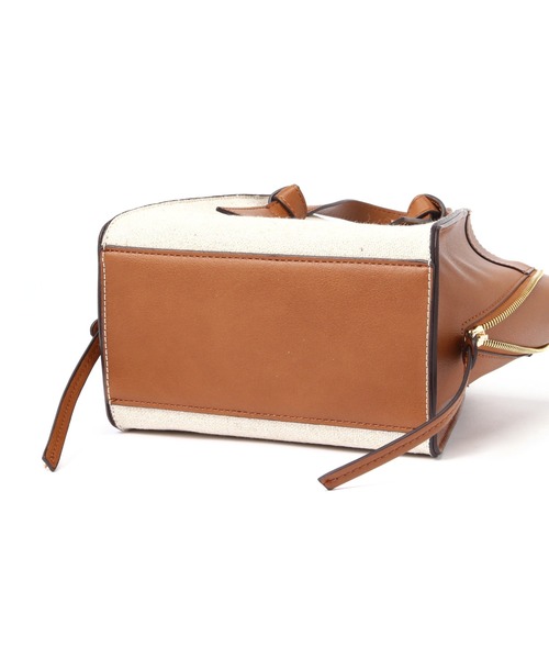 N.（N. Natural Beauty Basic）（エヌエヌナチュラルビューティーベーシック）の「◆サイドジップショルダーバッグ（ショルダーバッグ・レディース・ブラウン/ベージュ/イエロー・ﾌﾘ-）」の17枚目の写真