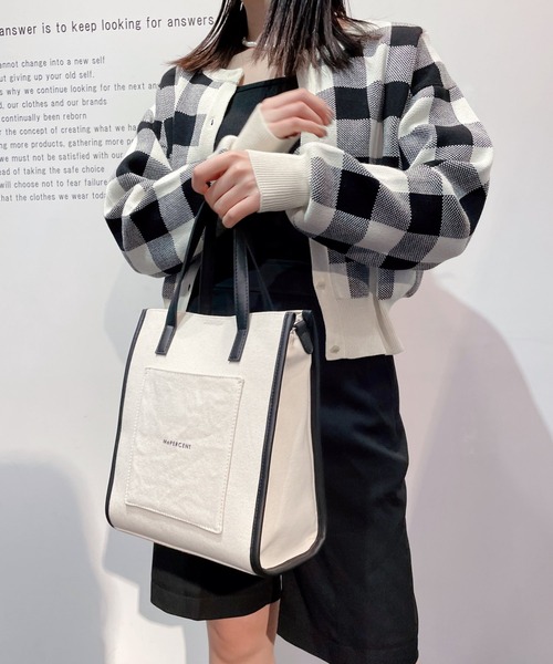 Me%（ミィパーセント）の「キャンバスパイピングショルダーバッグ（ショルダーバッグ・レディース・アイボリー/ブラック/ライトブルー・FREE）」の8枚目の写真