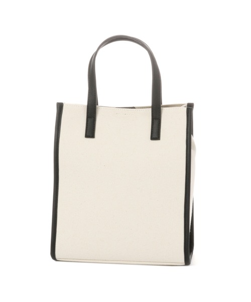 Me%（ミィパーセント）の「キャンバスパイピングショルダーバッグ（ショルダーバッグ・レディース・アイボリー/ブラック/ライトブルー・FREE）」の16枚目の写真