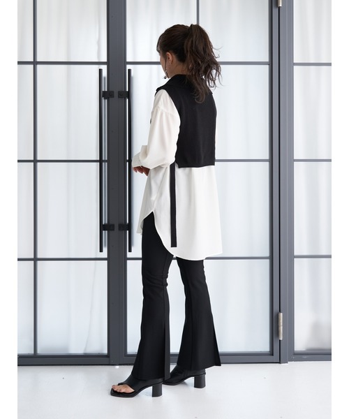 earth music&ecology（アースミュージックアンドエコロジー）の「フロントジップニットベスト＊（ベスト・レディース・ブラック/その他8・FREE）」の13枚目の写真