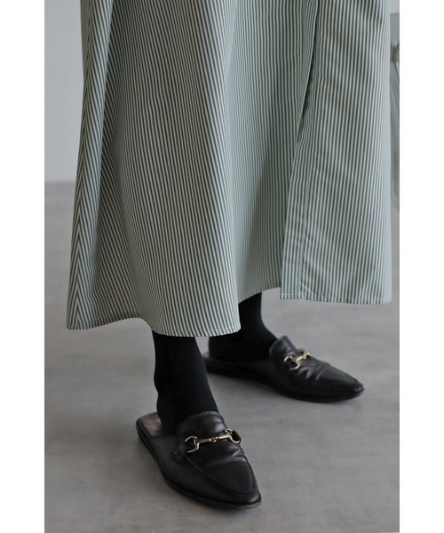 Bonjour Sagan（ボンジュールサガン）の「ストライプシャツワンピース（シャツワンピース・レディース・グリーン/ブルー/レッド・FREE）」の11枚目の写真